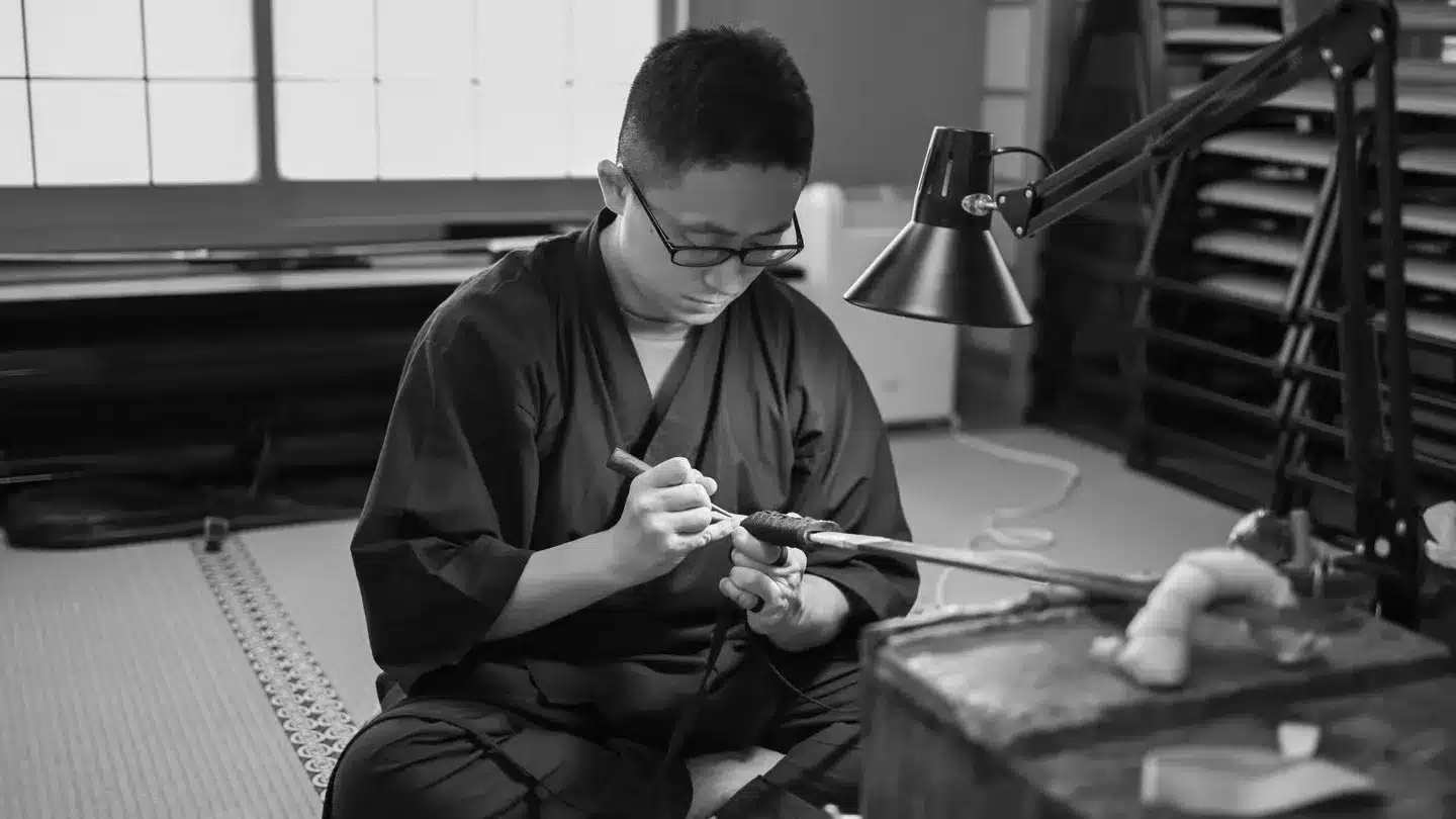 京都の柄巻師<br />
松田