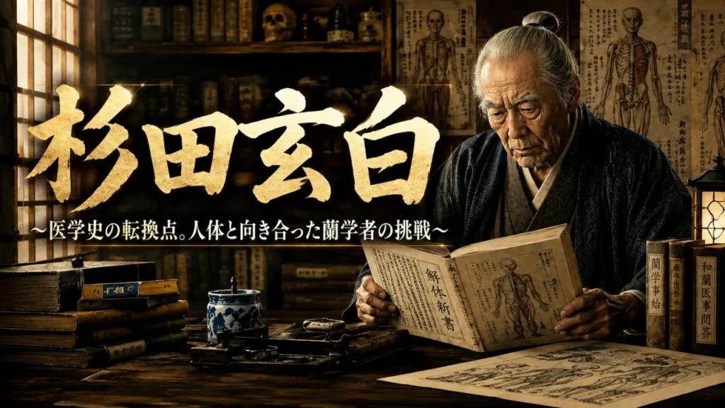 第五十一回 歴史会 杉田玄白 〜医学史の転換点。人体と向き合った蘭学者の挑戦〜