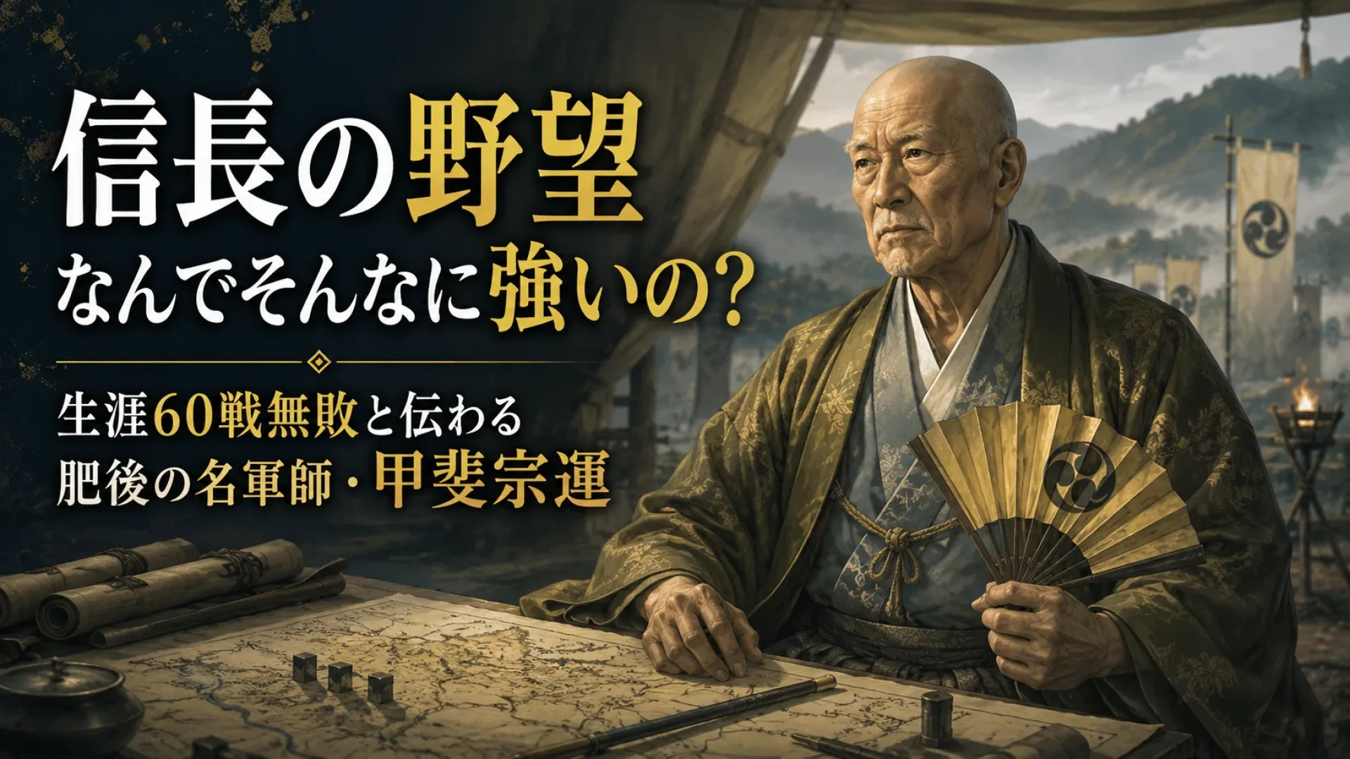 信長の野望 なんでそんなに強いの？ 生涯60戦無敗と伝わる肥後の名軍師・甲斐宗運