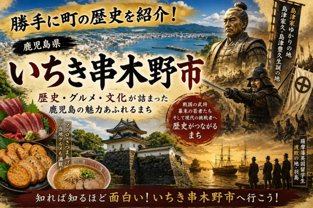 勝手に町の歴史を紹介！鹿児島県いちき串木野市に関連する画像